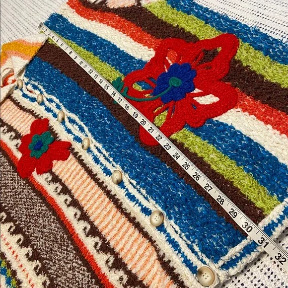 Free People “Terry Towel Cardi” Chunky Button Up RARE Size Small - Picture 15 of 16